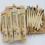 10PCS Bamboo Biodegradable Toothbrush, Manual Wooden Handle Toothbrushes. Fixed Price $12.56.