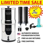 Travel Berkey 1.5 Gal Portable Gravity Water W/2 Certified Boroux Filters. Fixed Price $206.99.